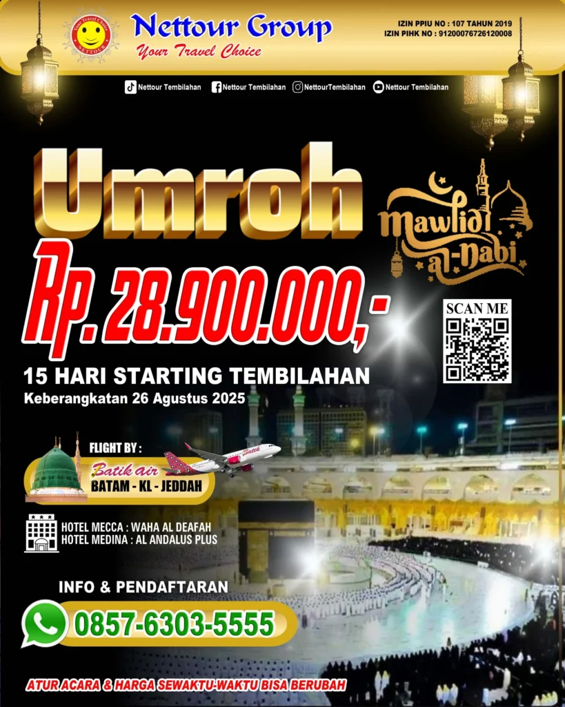 PAKET UMROH 15 HARI START TEMBILAHAN