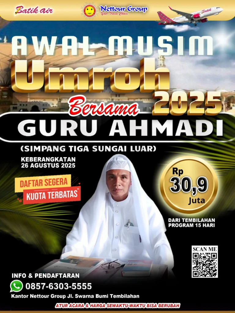 pAKET UMROH BERSAMA GURU ahmadi